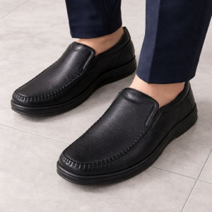 SAMANTHA • DRIVING MOCCASIN LOAFER • SMT-04 BLACK