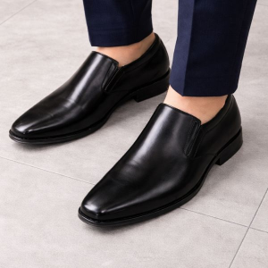 SAMANTHA • PLAIN TOE LOAFER • SMT-05 BLACK